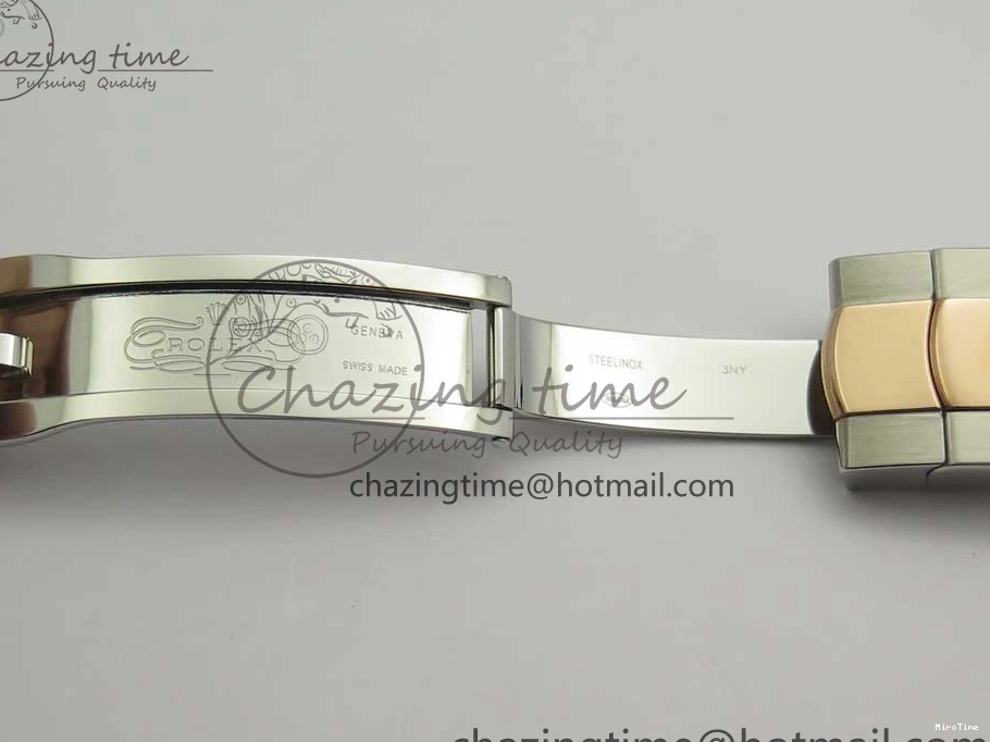 MiroTime 0501 Timeless DateJust 36mm 904 SS RG Wrapped 116231 GMF Gray Diam Dial on SS RG Wrapped Jubilee Bracelet A 3272